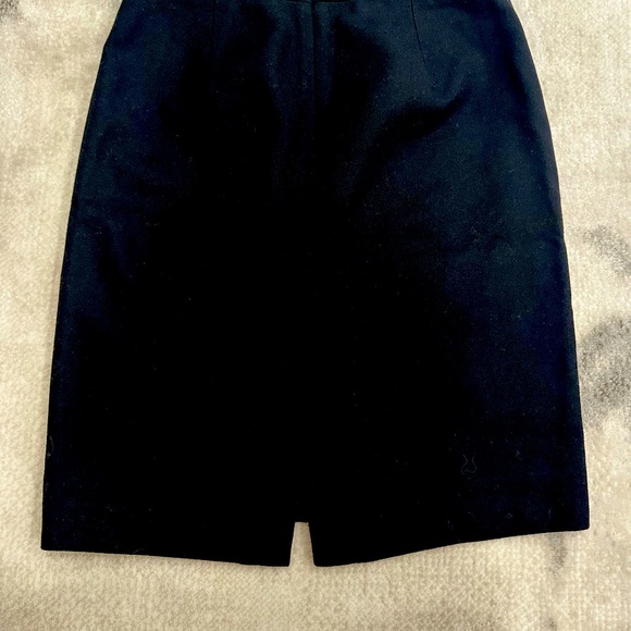 2 Wool j crew pencil skirt beige/black - Picture 3 of 5